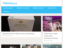 Tablet Screenshot of fitactive.cz